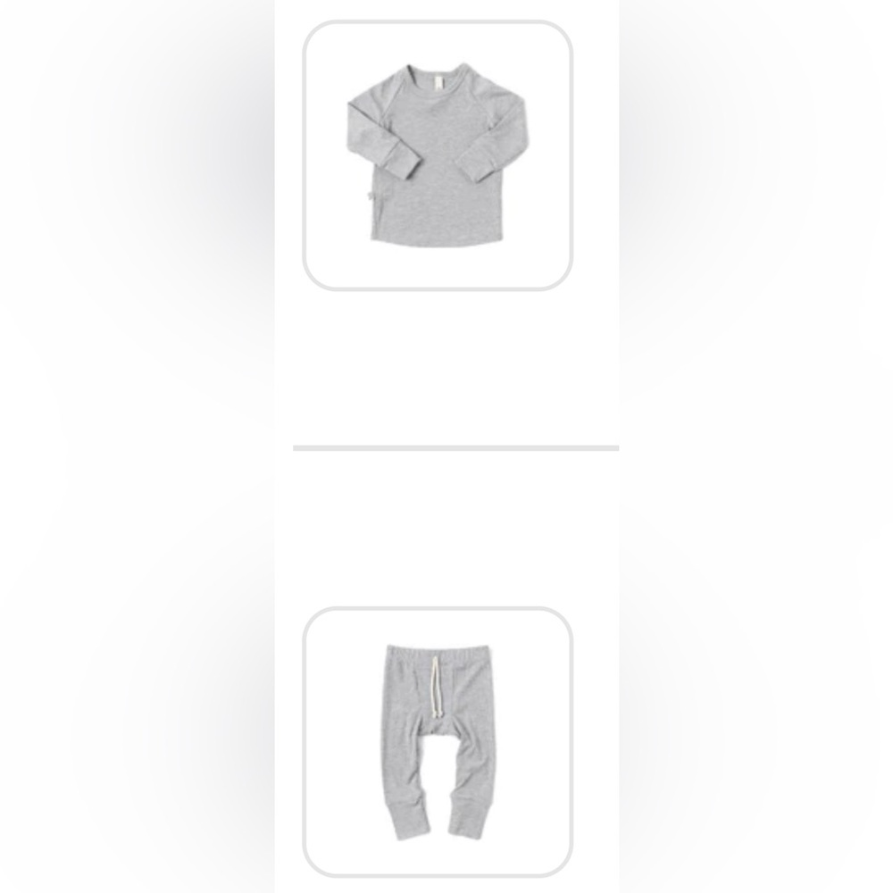Childhoods Clothing 3-6 month Gray Rib Knit 2 Piece Outfit